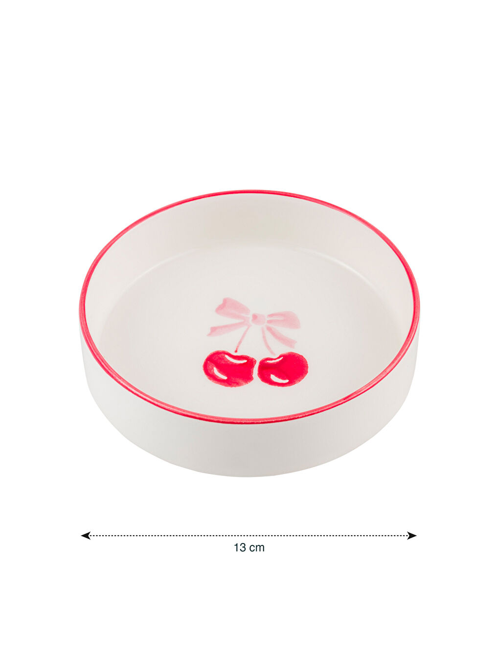 LCW HOME Kirmizi Kiraz Baskılı Kase Seti 4'lü 13 cm - 4