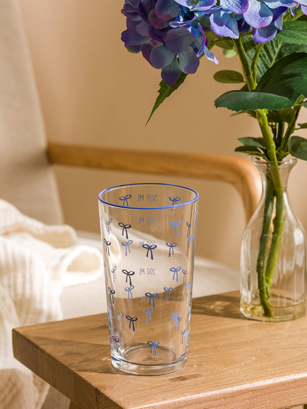 LCW HOME Karişik Fiyonk Baskılı Cam Su Bardağı 500 ml - 2