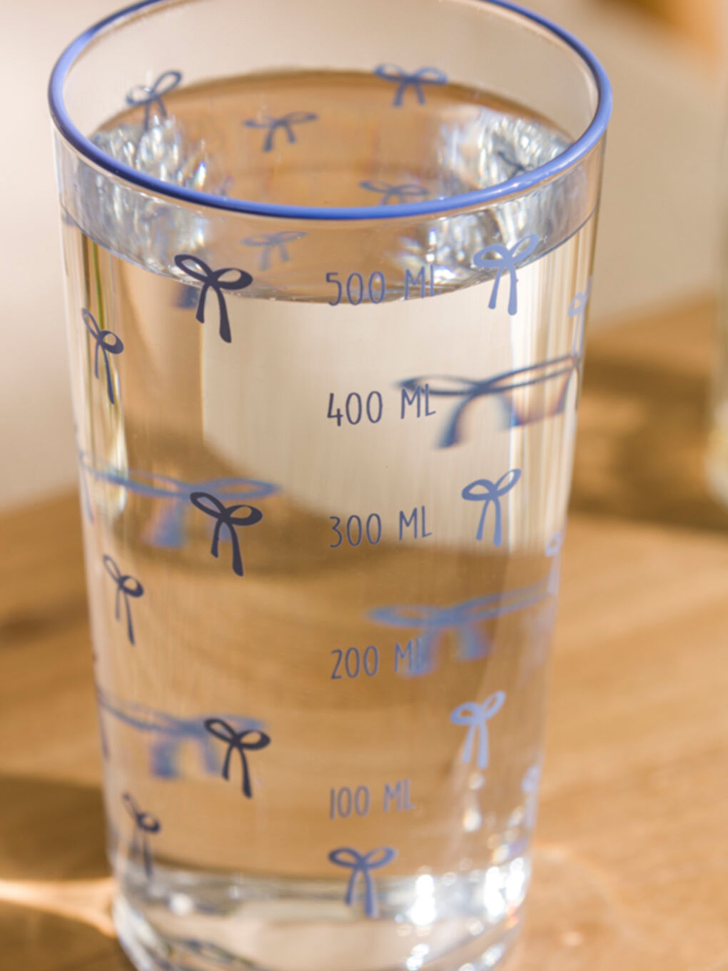 LCW HOME Karişik Fiyonk Baskılı Cam Su Bardağı 500 ml - 3