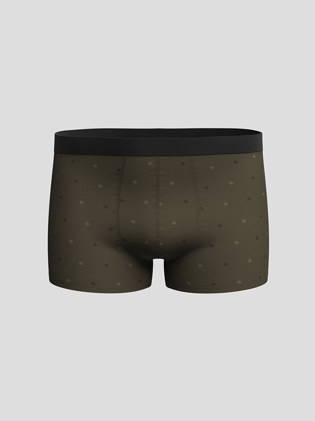 Haki Standart Kalıp Pamuklu Esnek Erkek Boxer