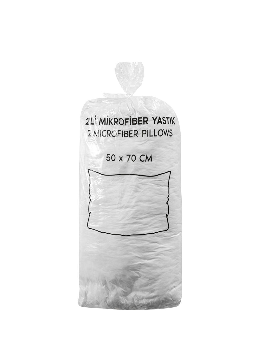 LCW HOME Beyaz Mikrofiber Yastık 50x70 Cm 2'li - 3