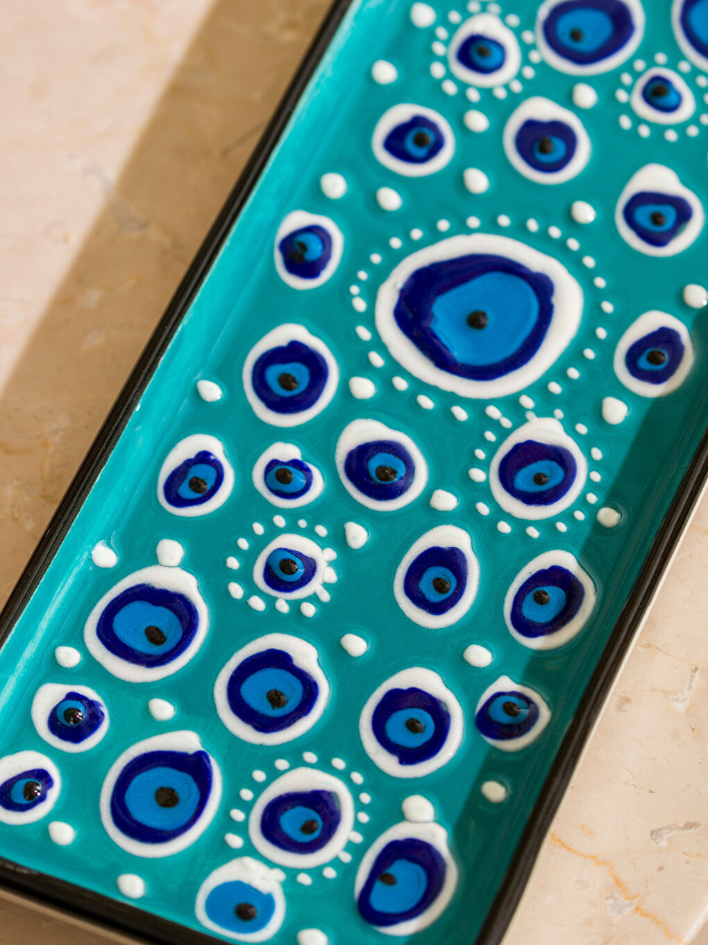 Karışık Baskılı Seramik Sunum Tabağı 25 cm-2