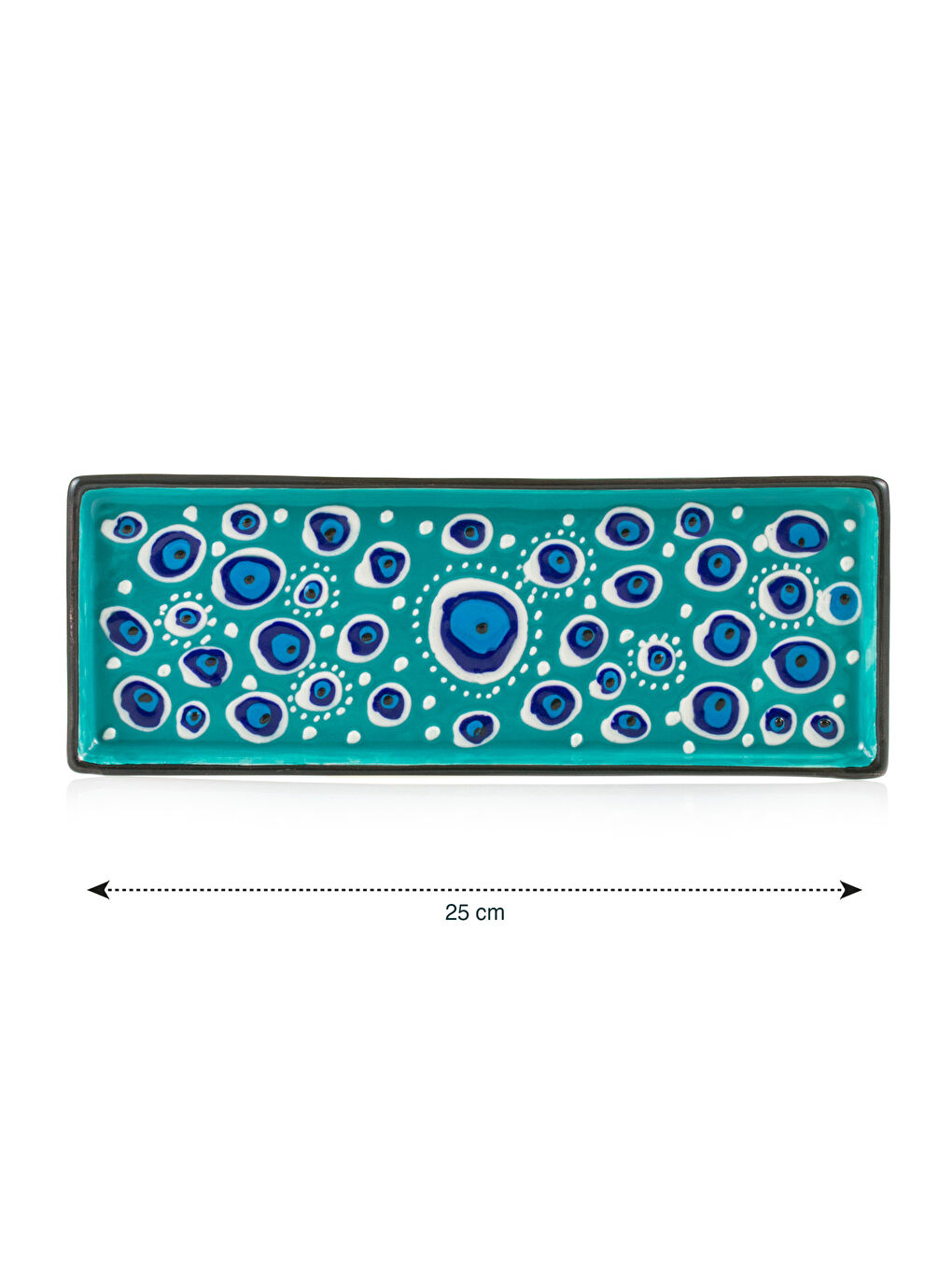 Karışık Baskılı Seramik Sunum Tabağı 25 cm-3