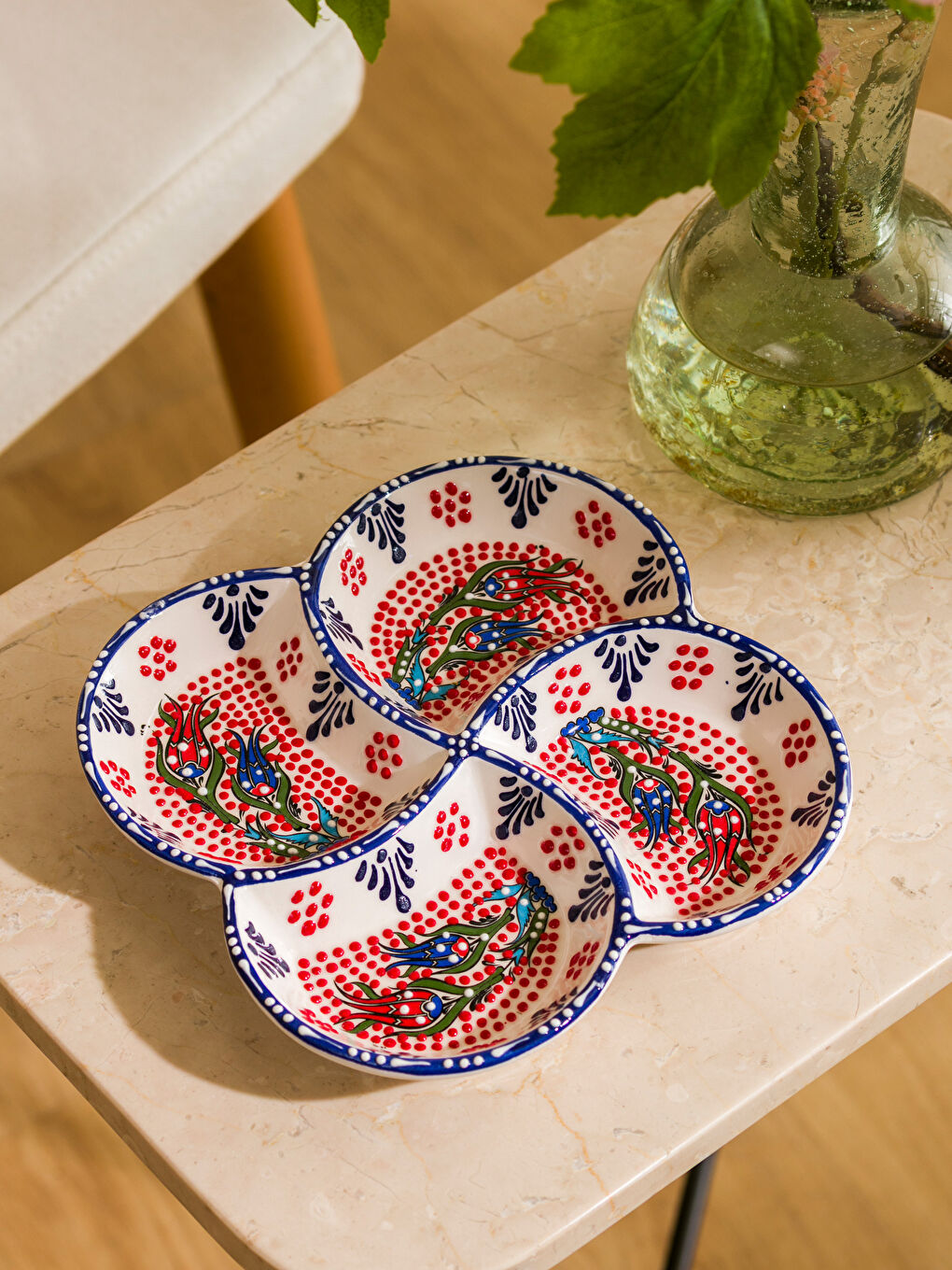 Karışık Baskılı Seramik Çerezlik 17 cm-2