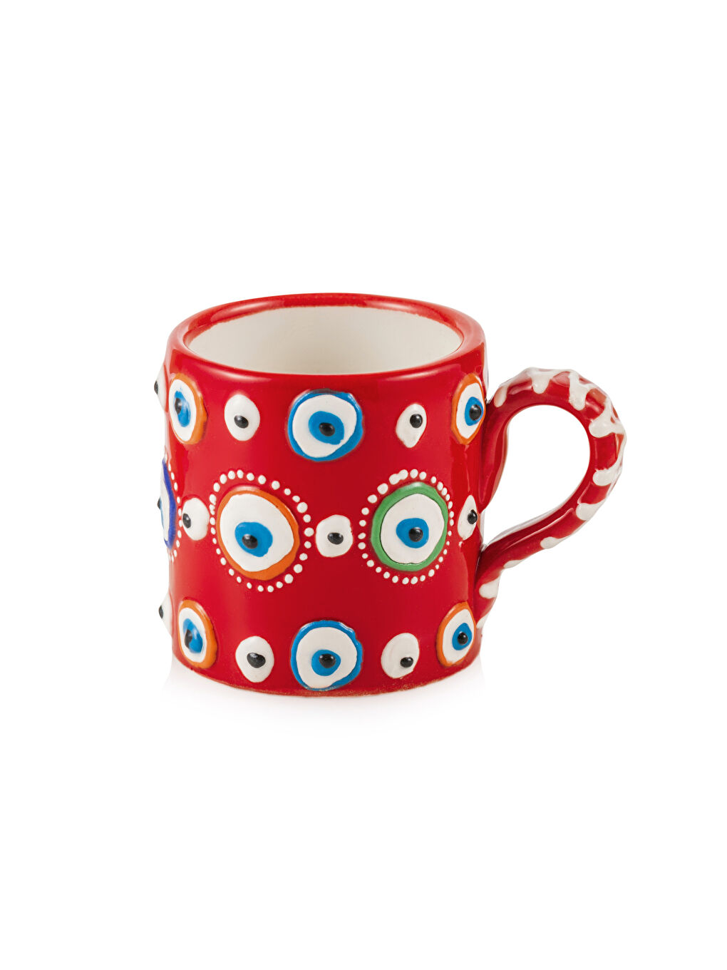 LCW HOME Karişik Nazar Boncuğu Baskılı Seramik Kupa 200 ml - 3