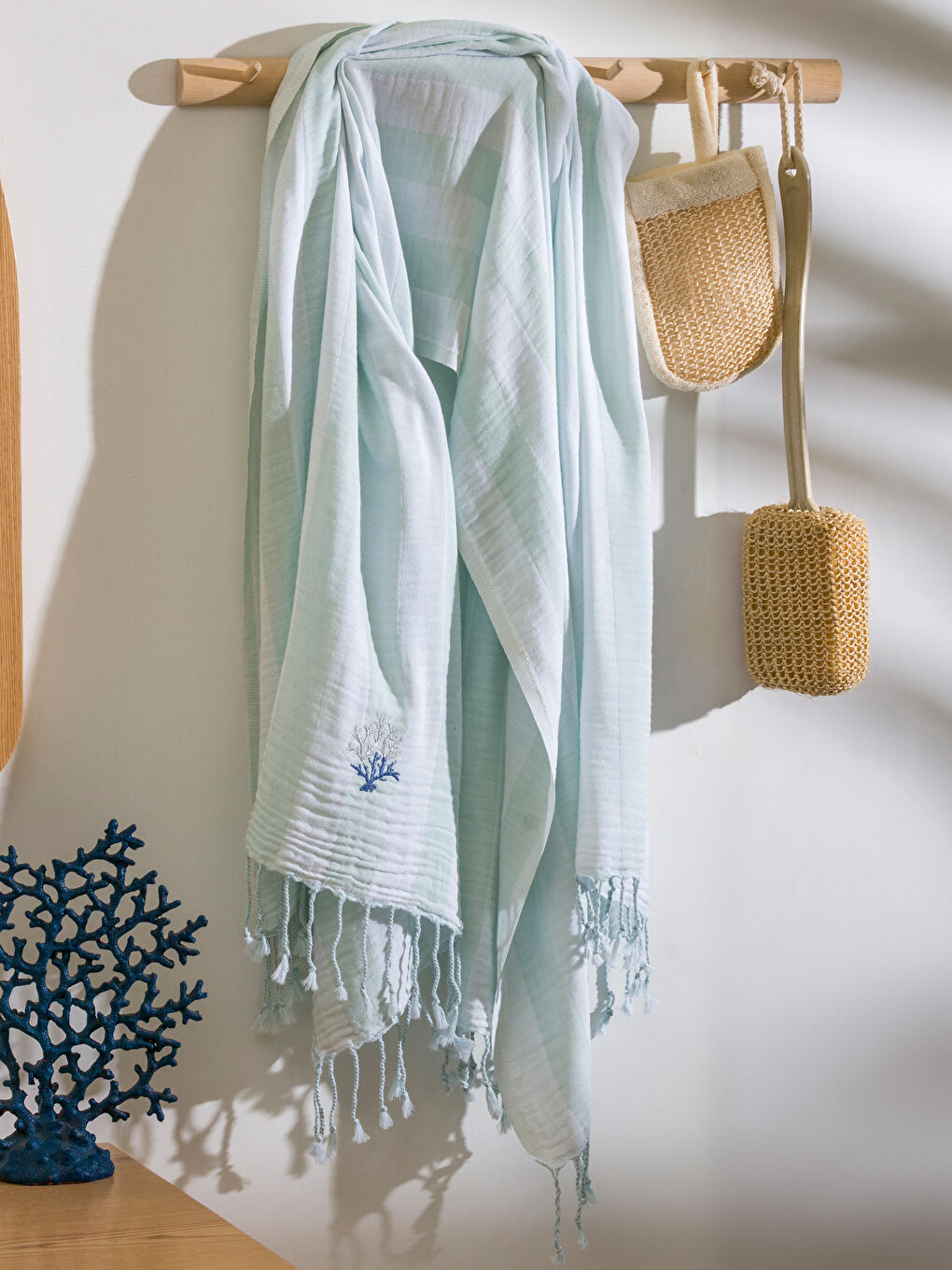 Tasseled Cotton Peshtemal Towel 80x160 cm -S5O912Z8-LFN