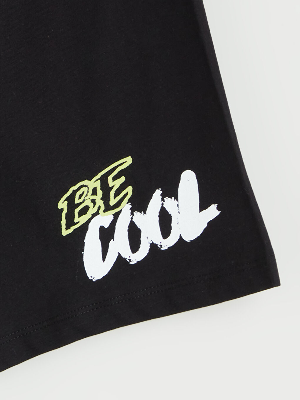 Siyah Beli Lastikli Erkek Çocuk Pijama Şort-2