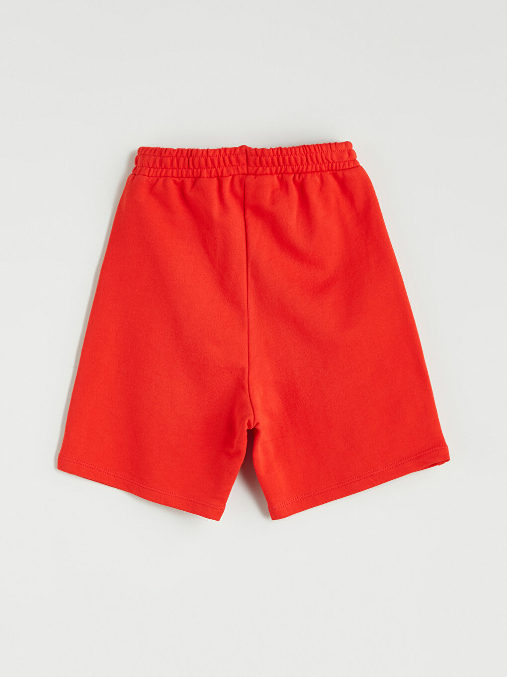 Kırmızı Beli Lastikli Basic Erkek Çocuk Şort-2