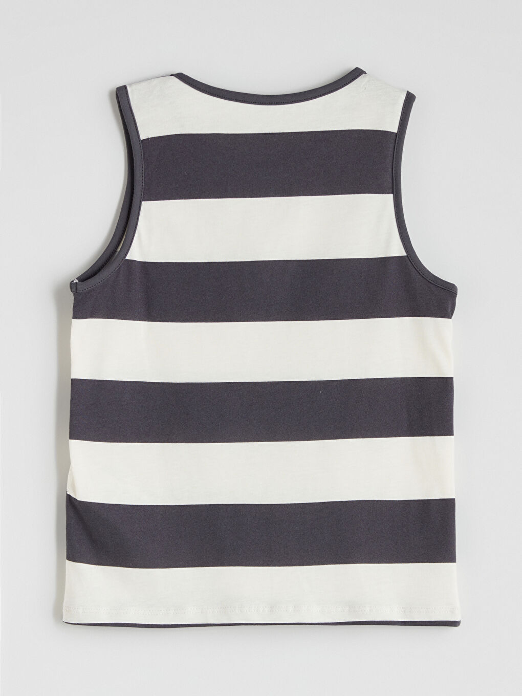 Antrasit Bisiklet Yaka Çizgili Erkek Çocuk Atlet-2