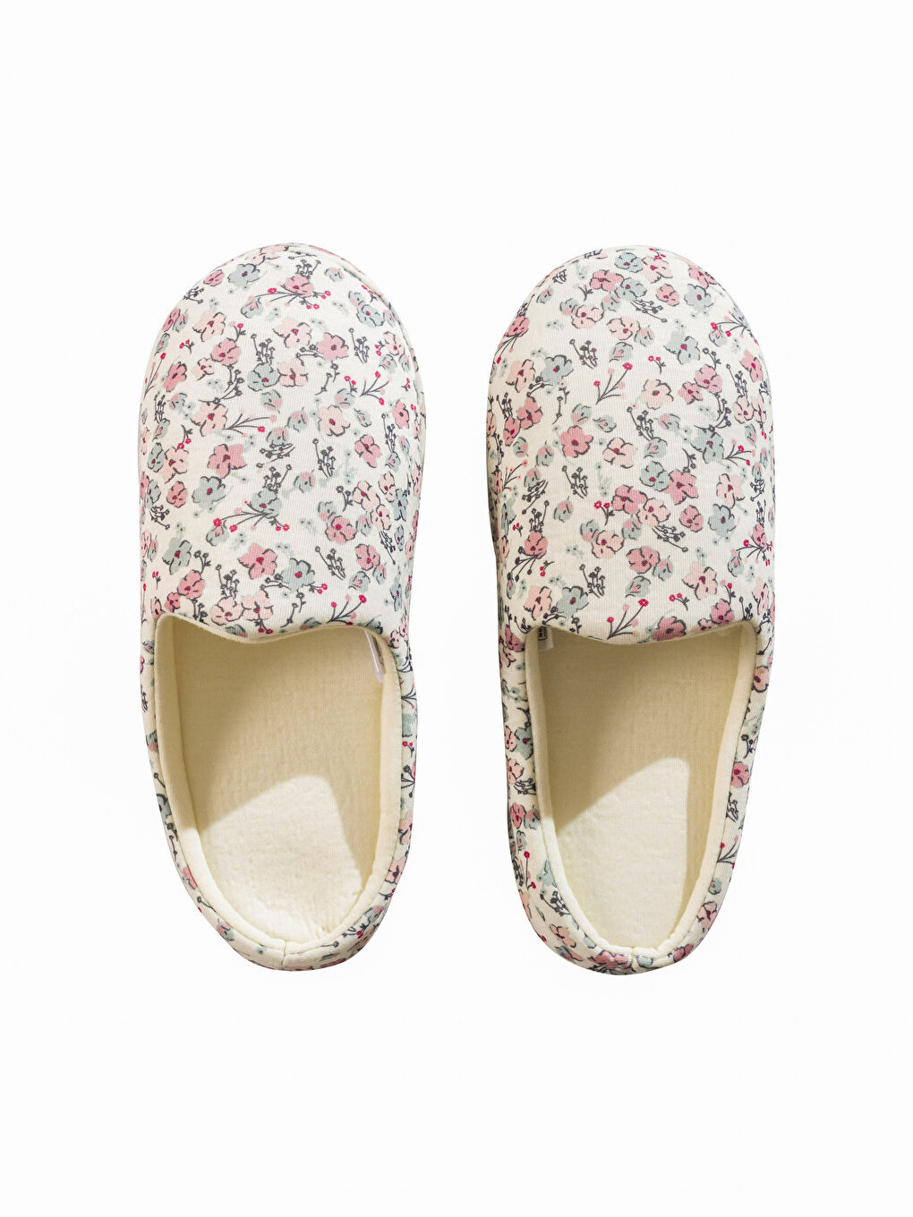 Karışık Çiçek Desenli Kadın Ev Terliği-5