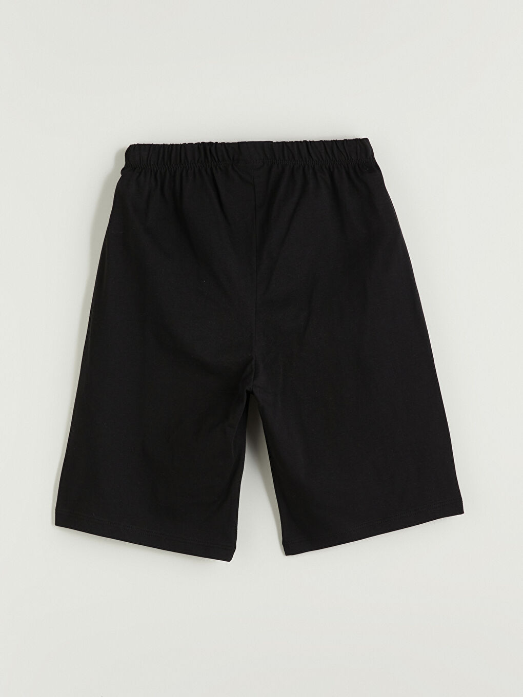 Siyah Beli Lastikli Erkek Çocuk Pijama Şort-2