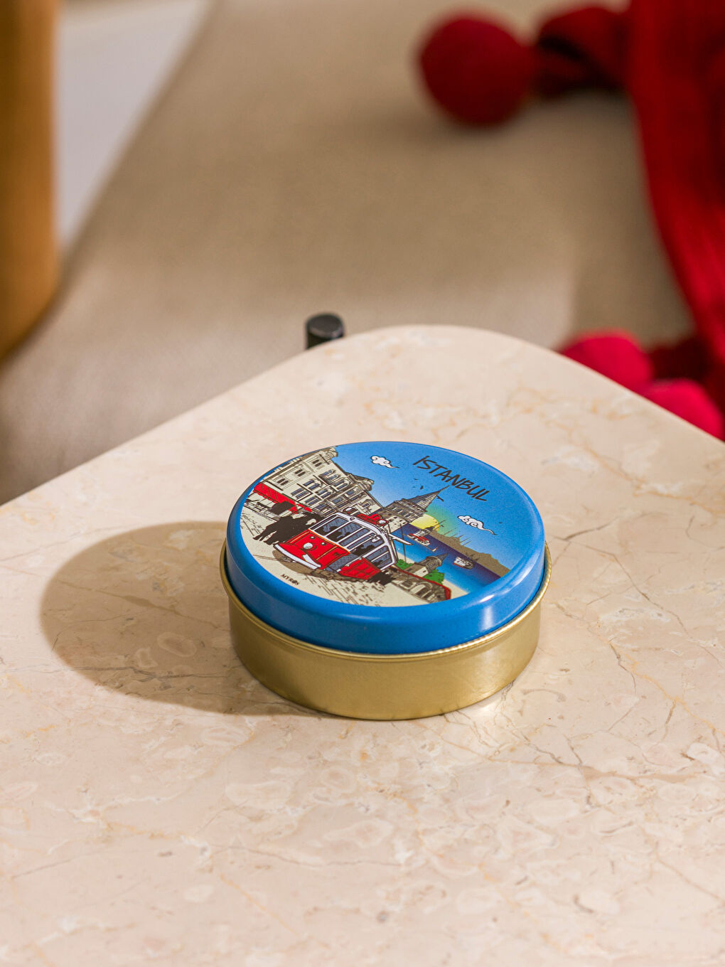 Karışık İstanbul Temalı Metal Kapaklı Teneke Mum-2