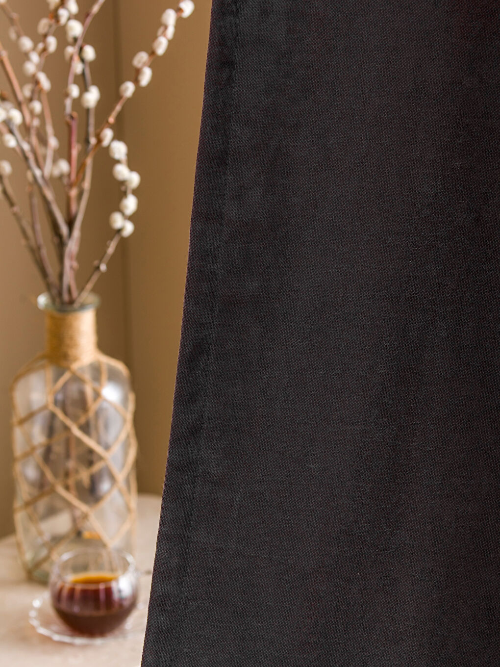 Antrasit Fon Perde 270x140 cm-2