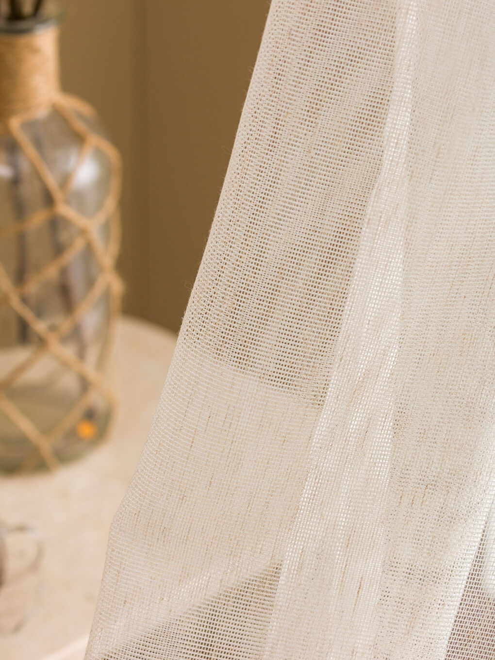 Ekru Tül Perde 270x300 cm-2
