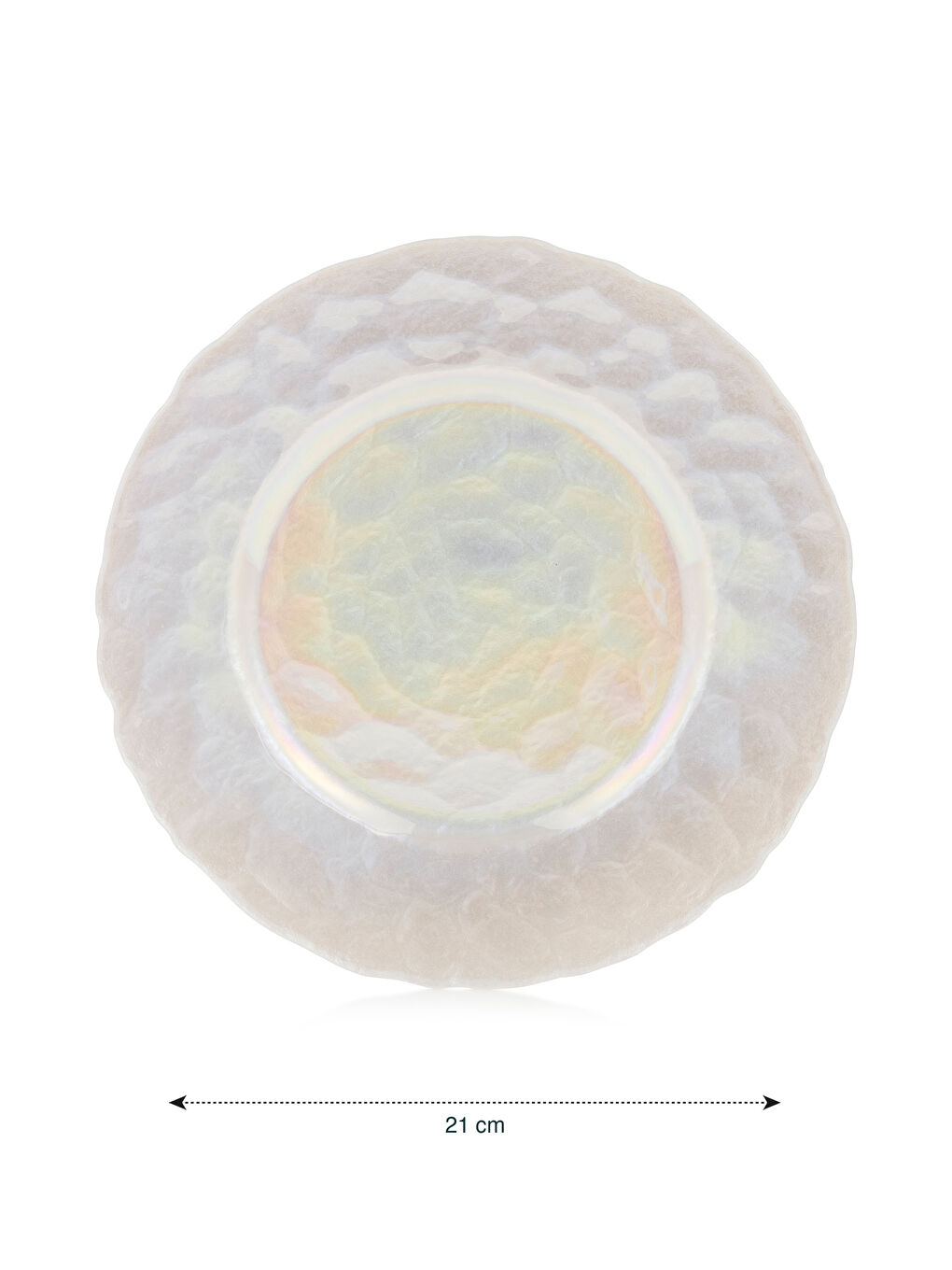 Renksiz Cam Pasta Tabağı Seti 4'lü 21 cm-4