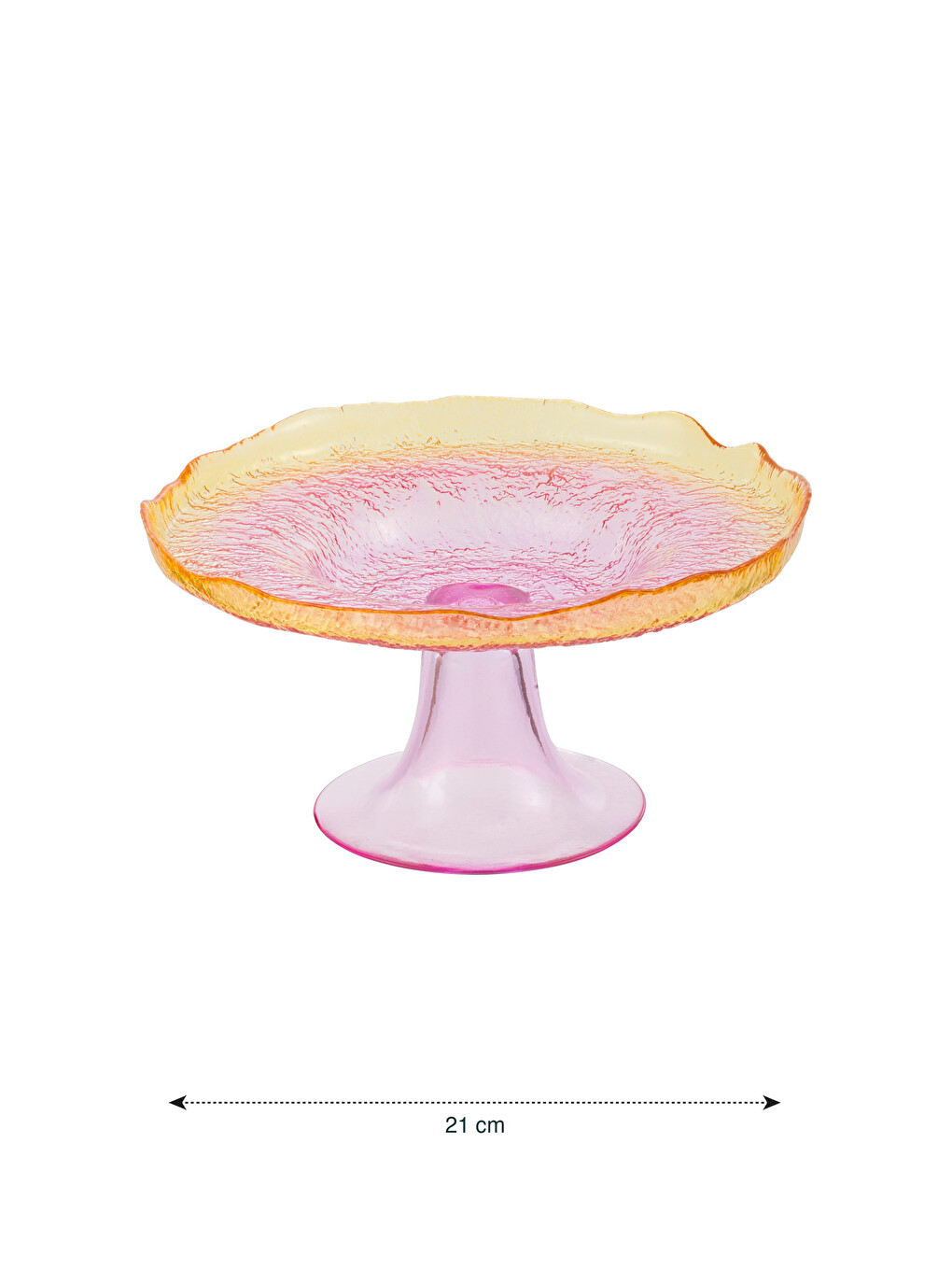 Footed Glass Cake Stand 21 Cm-4