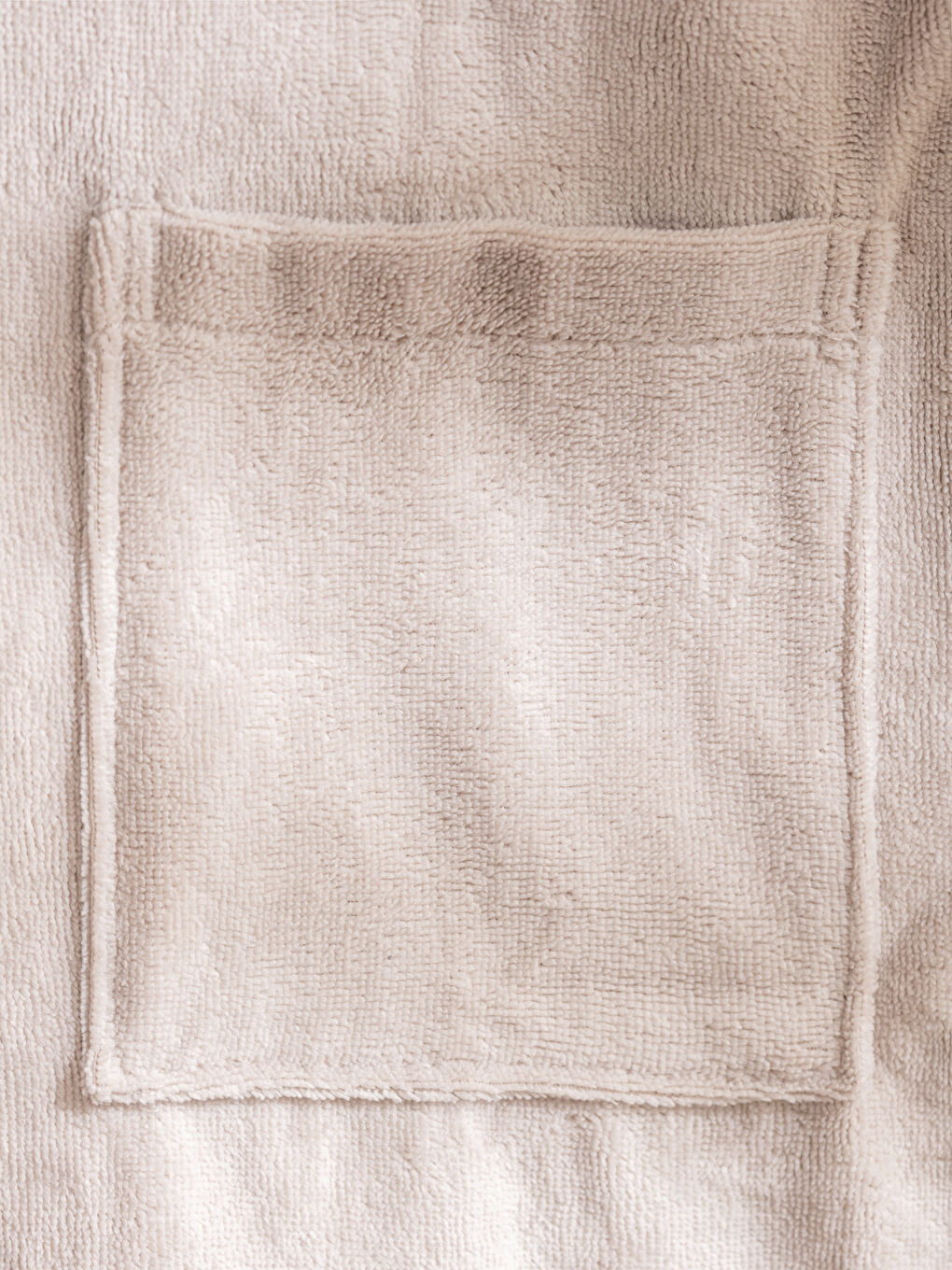 Gri Basic Pamuklu Kapüşonlu Bornoz-2