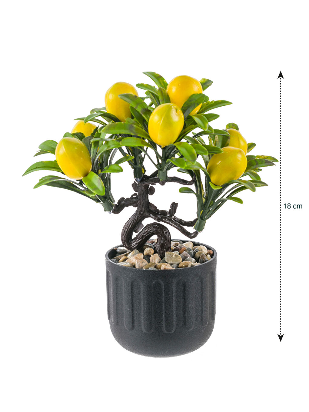 Karışık Dekoratif Yapay Limon Ağacı 18 cm-3