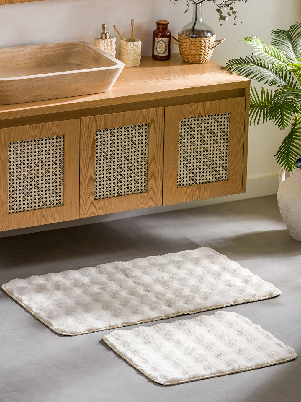 Plush Bath Mat 2 Pack