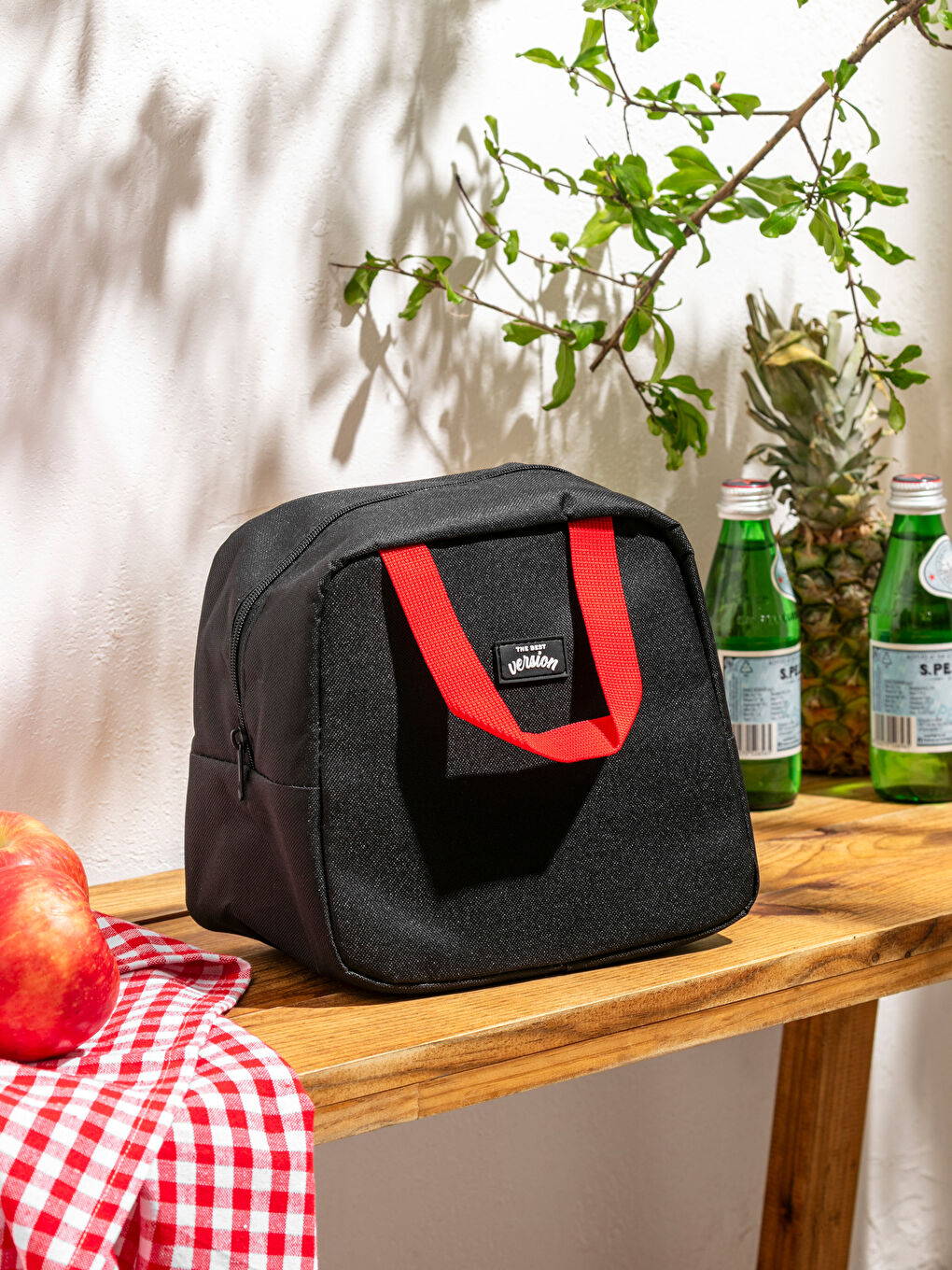 Siyah Baskılı Termal Çanta