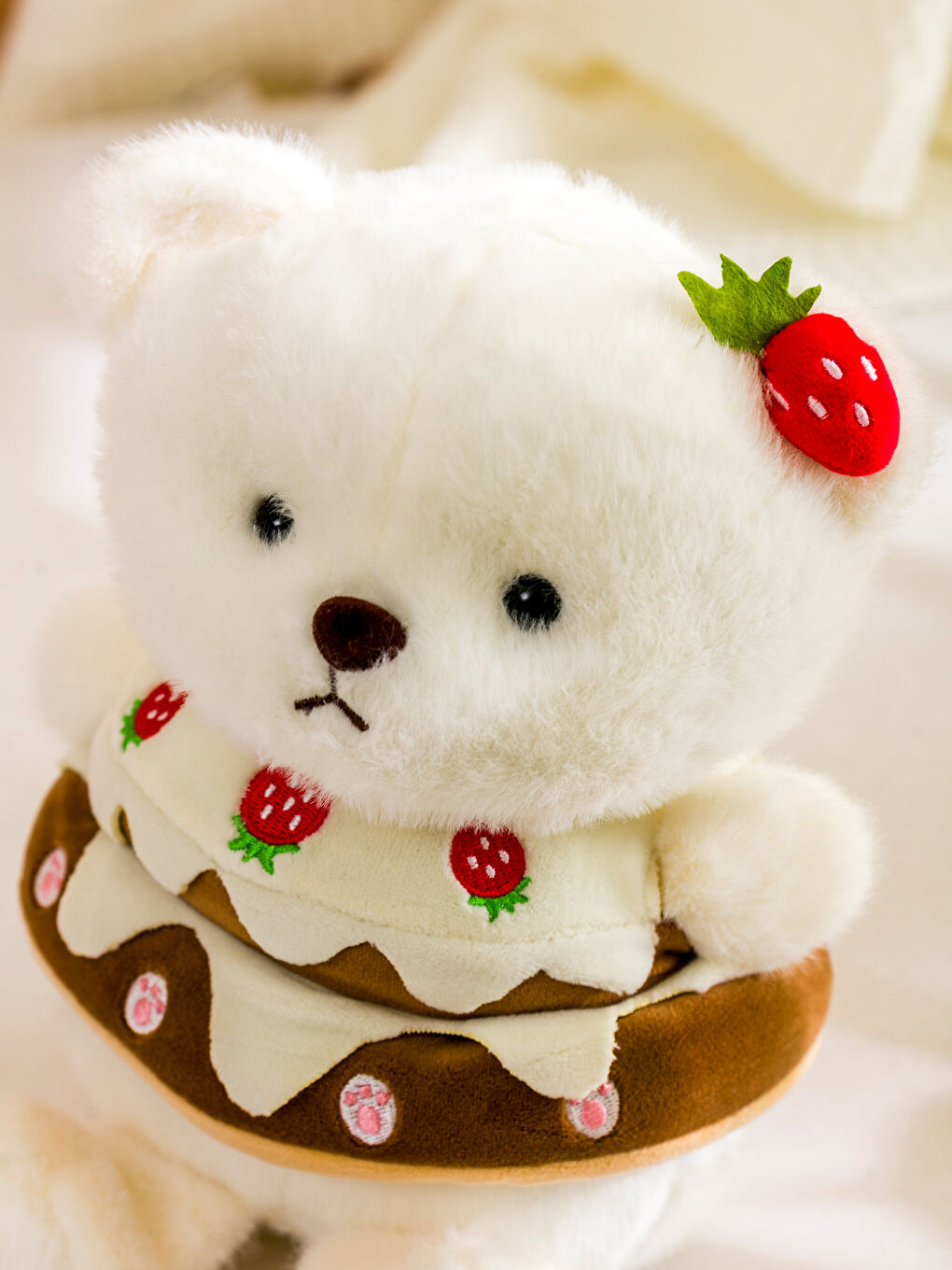 Karışık Ayıcık Figürlü Dolgulu Pelüş Bebek Kırlent 26 cm-2