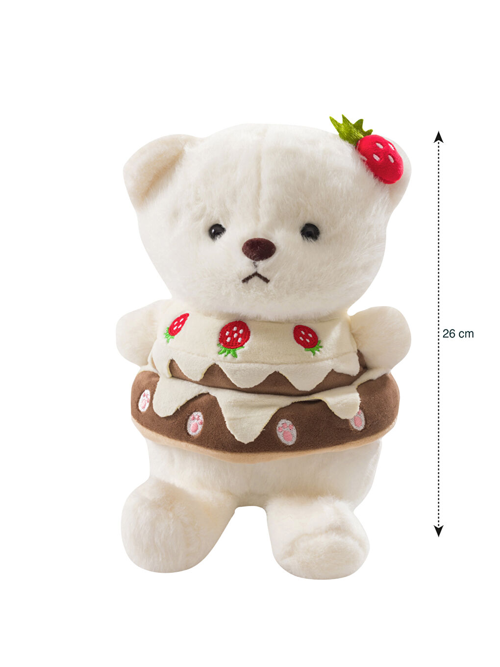 Karışık Ayıcık Figürlü Dolgulu Pelüş Bebek Kırlent 26 cm-3