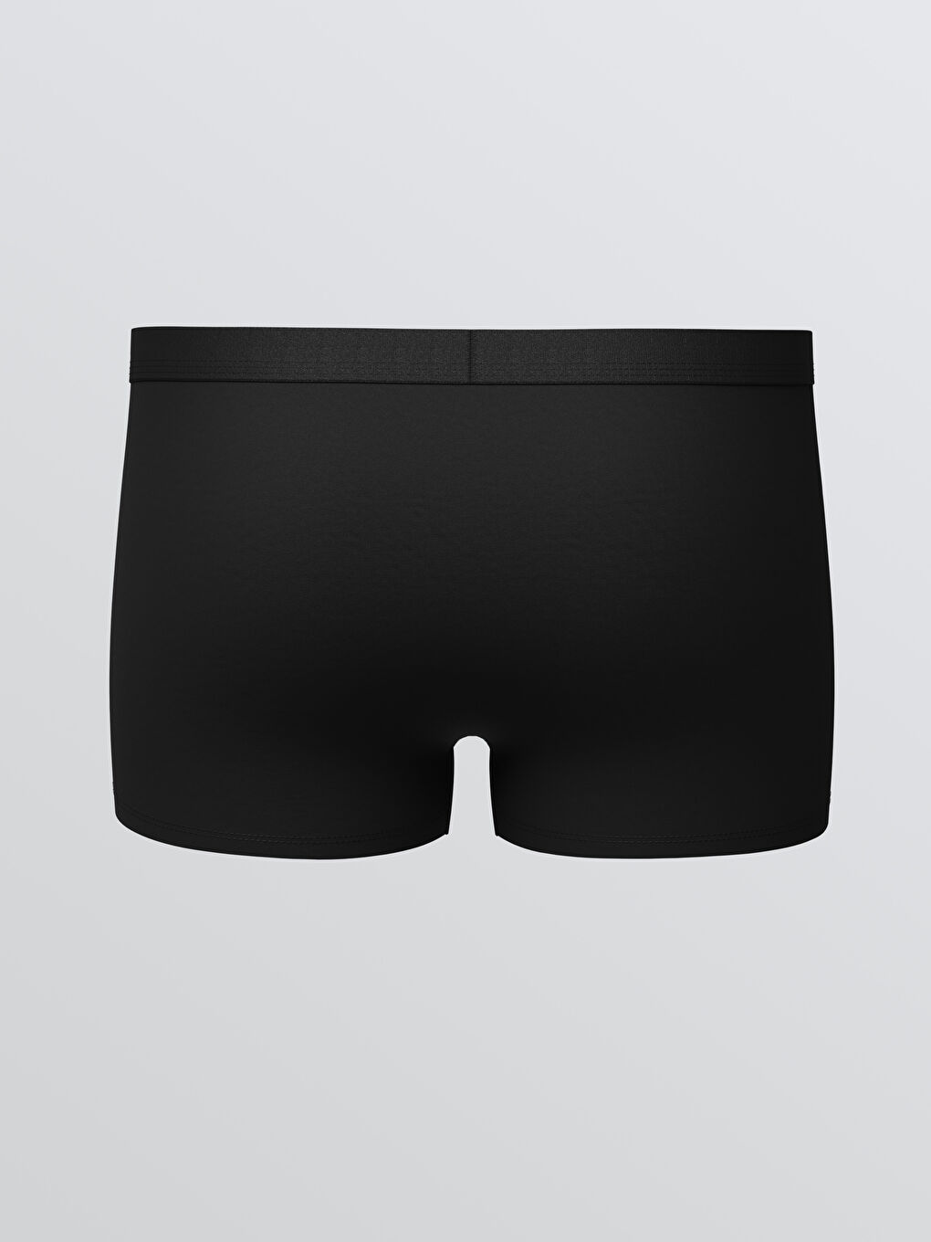 Siyah Standart Kalıp Pamuklu Esnek Erkek Boxer-1