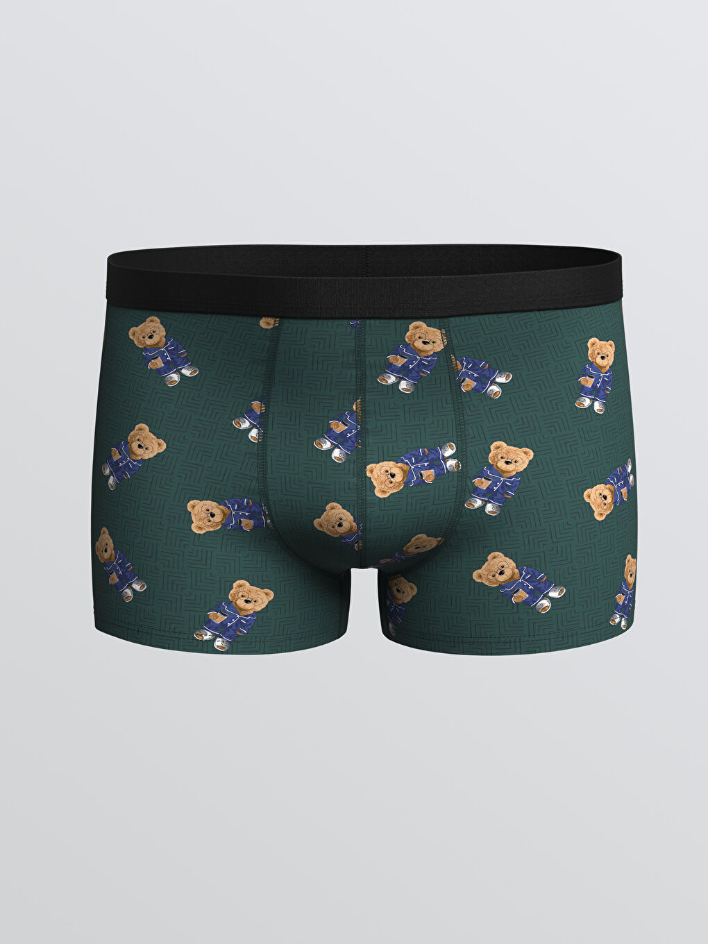 Mavi Standart Kalıp Pamuklu Esnek Erkek Boxer-1