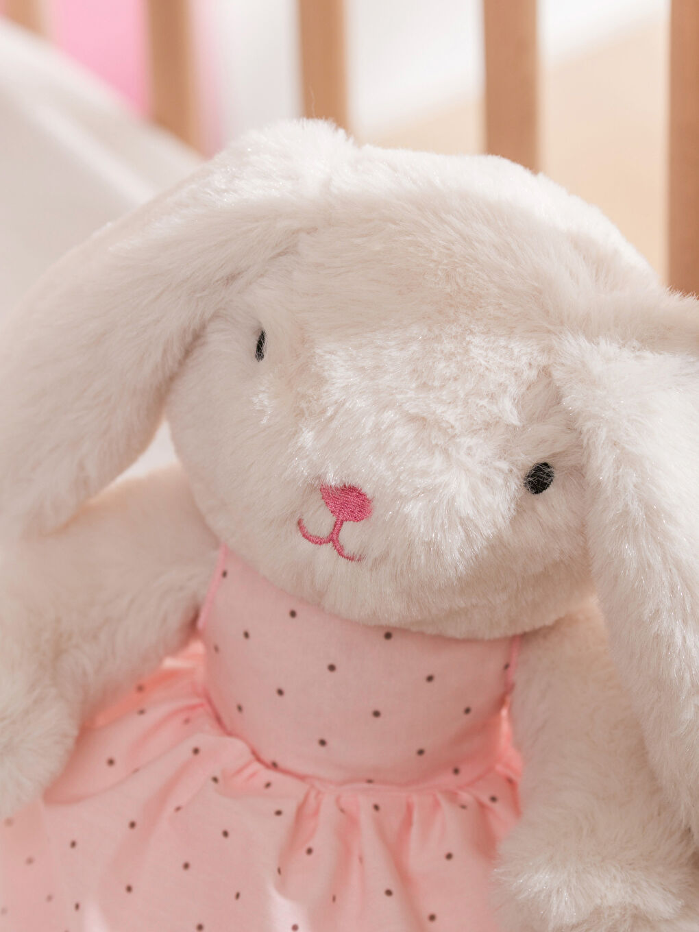 Rabbit Figured Plush Baby Cushion 37 cm-4