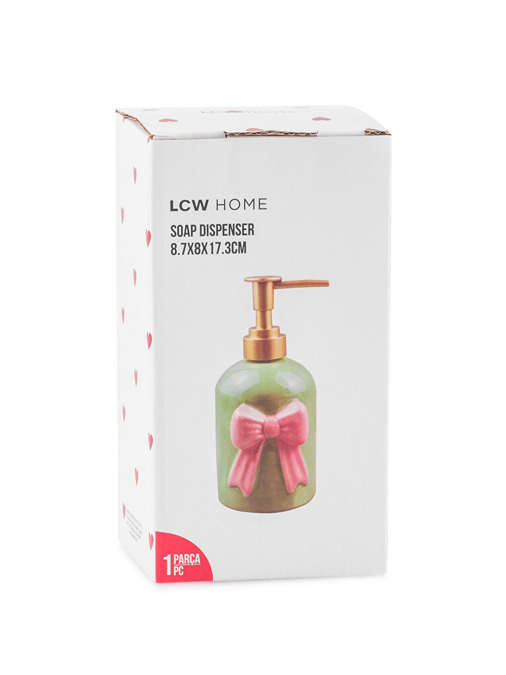 Karışık Fiyonk Desenli Seramik Sıvı Sabunluk-3