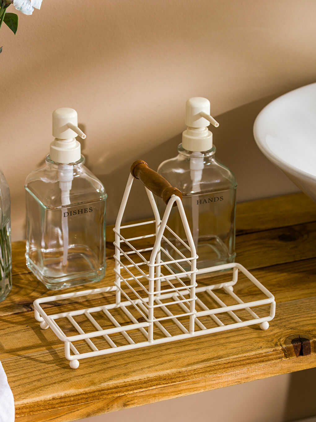 Renksiz Metal Standlı Sabunluk Seti-2