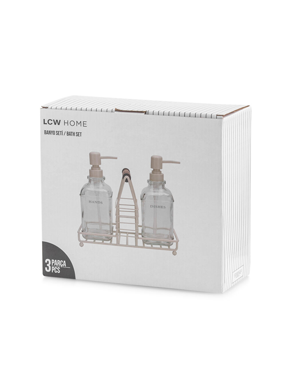 Renksiz Metal Standlı Sabunluk Seti-3