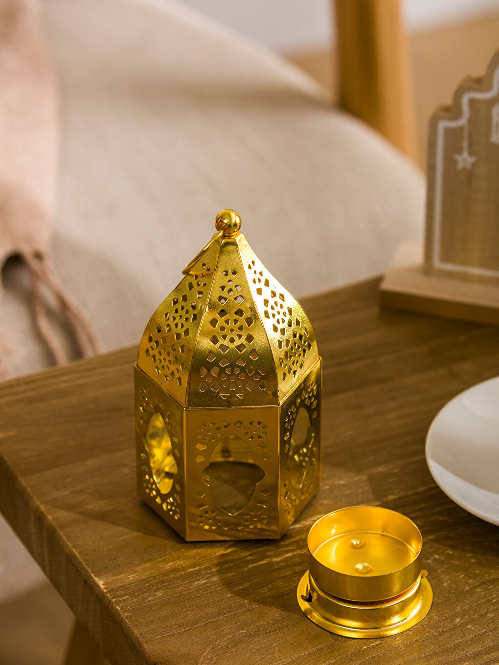 сары Декоративті шам салғыш-2