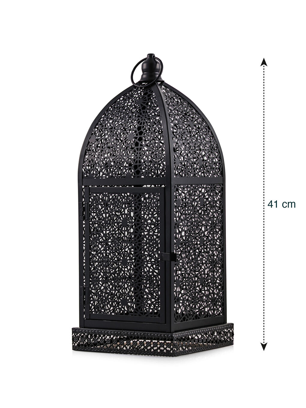 Siyah Metal Mumluk 41 cm-4