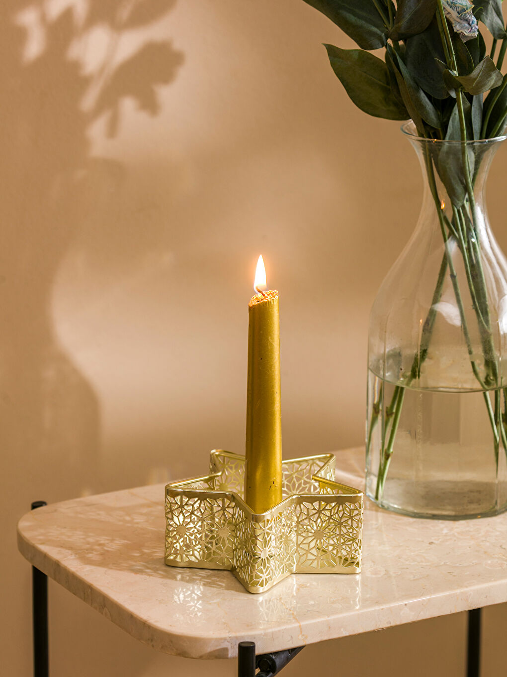 сары Декоративті шам салғыш