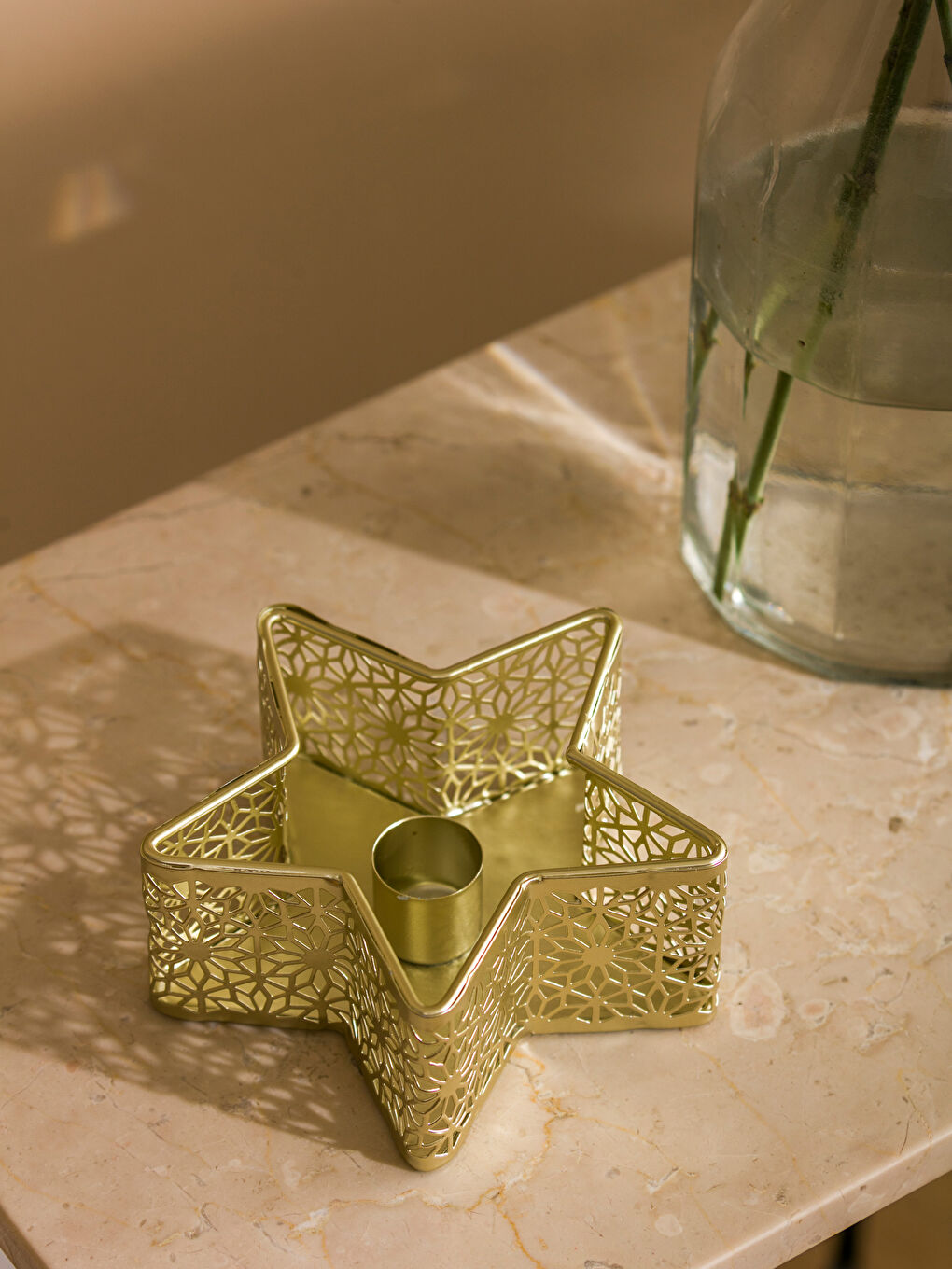 сары Декоративті шам салғыш-2