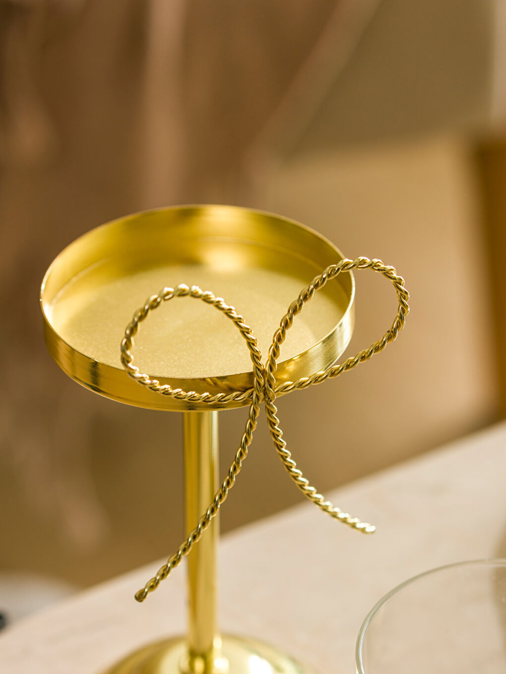 Dekorativni svećnjak sa postoljem 24 cm-3