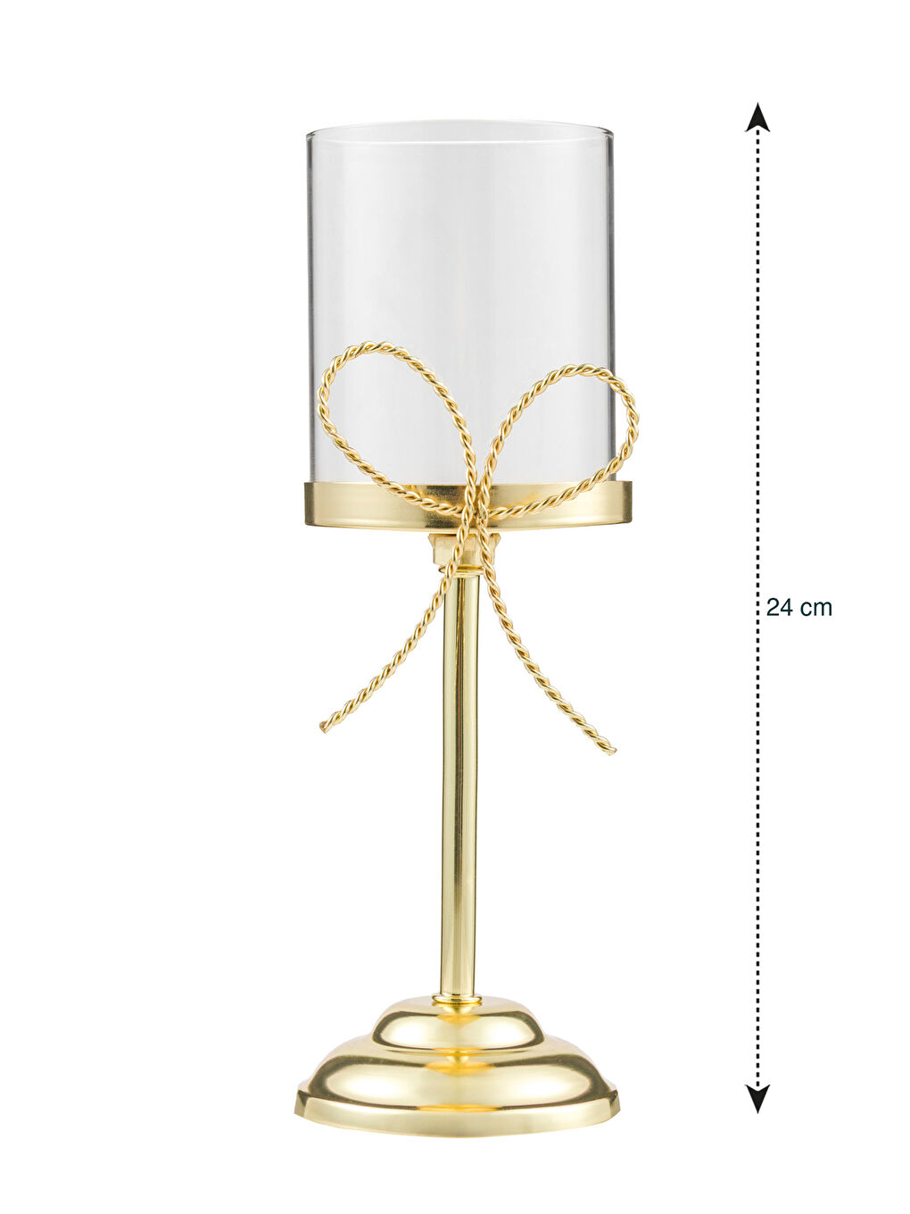 Dekorativni svećnjak sa postoljem 24 cm-5