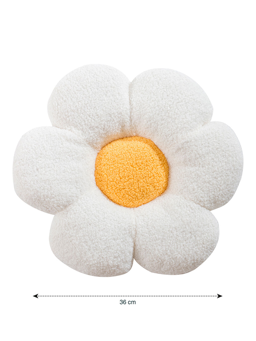 Beyaz Çiçek Figürlü Kırlent-3