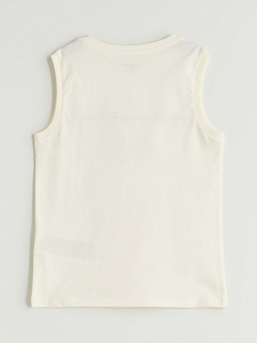 Bej Bisiklet Yaka Baskılı Erkek Çocuk Atlet-2