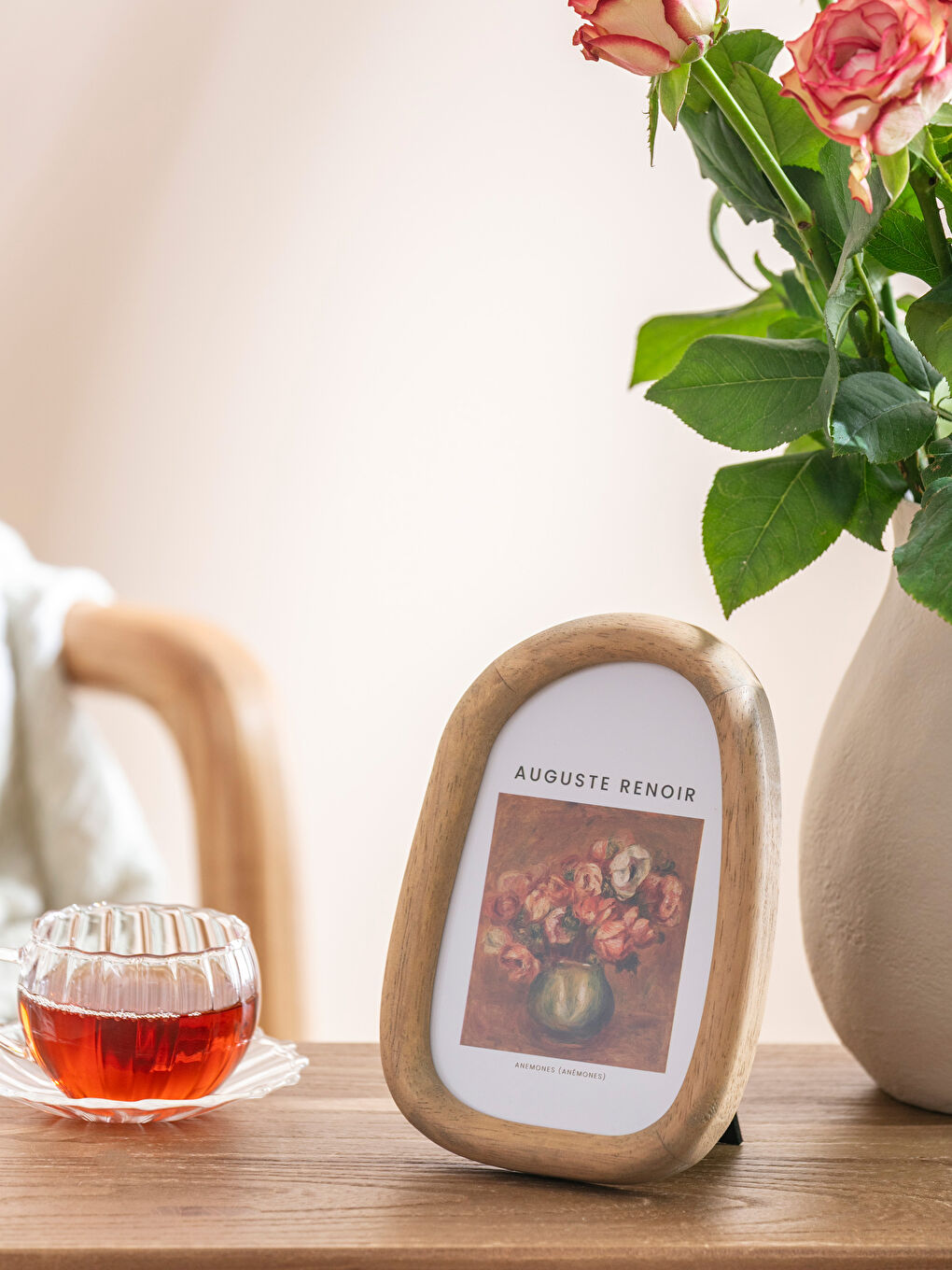 Sarı Ahşap Fotoğraf Çerçevesi 17 cm