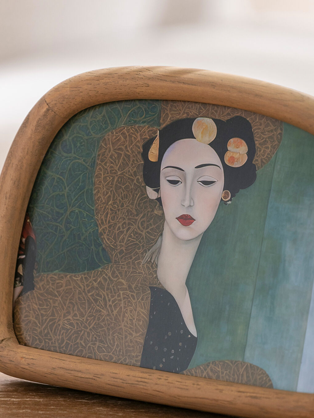 Kahverengi Ahşap Fotoğraf Çerçevesi 19 cm-2