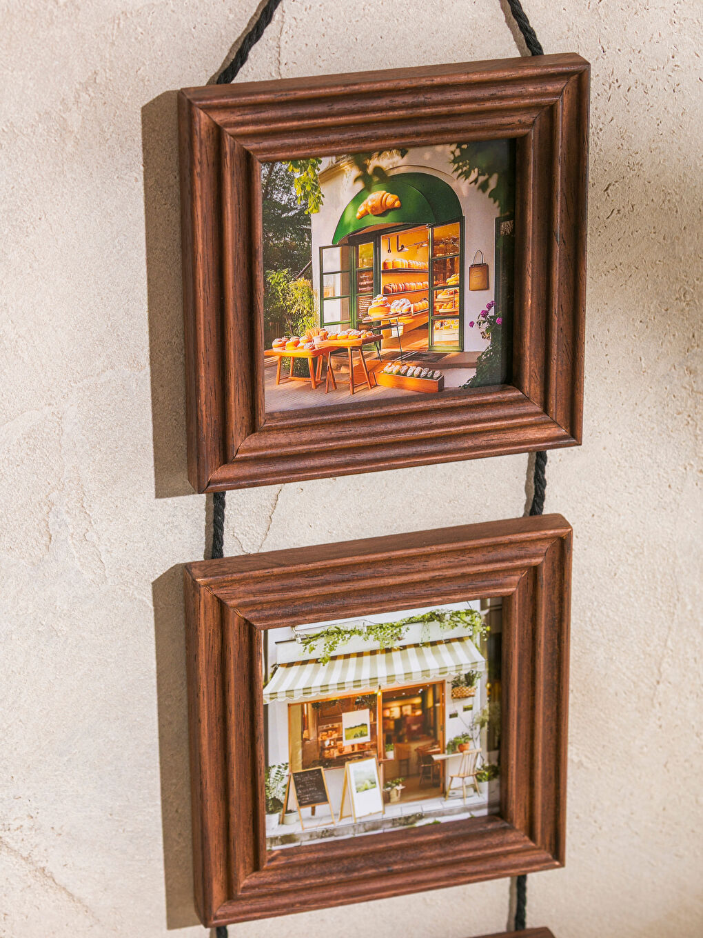 Karışık Asma İpli Ahşap Fotoğraf Çerçevesi 3'lü-1