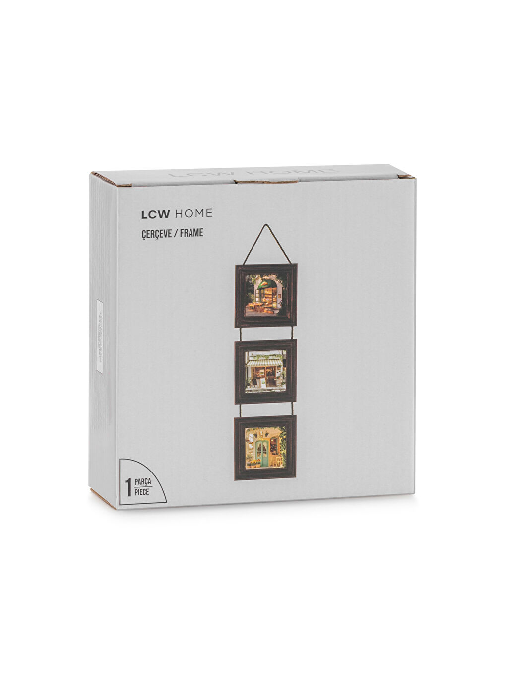 Karışık Asma İpli Ahşap Fotoğraf Çerçevesi 3'lü-3