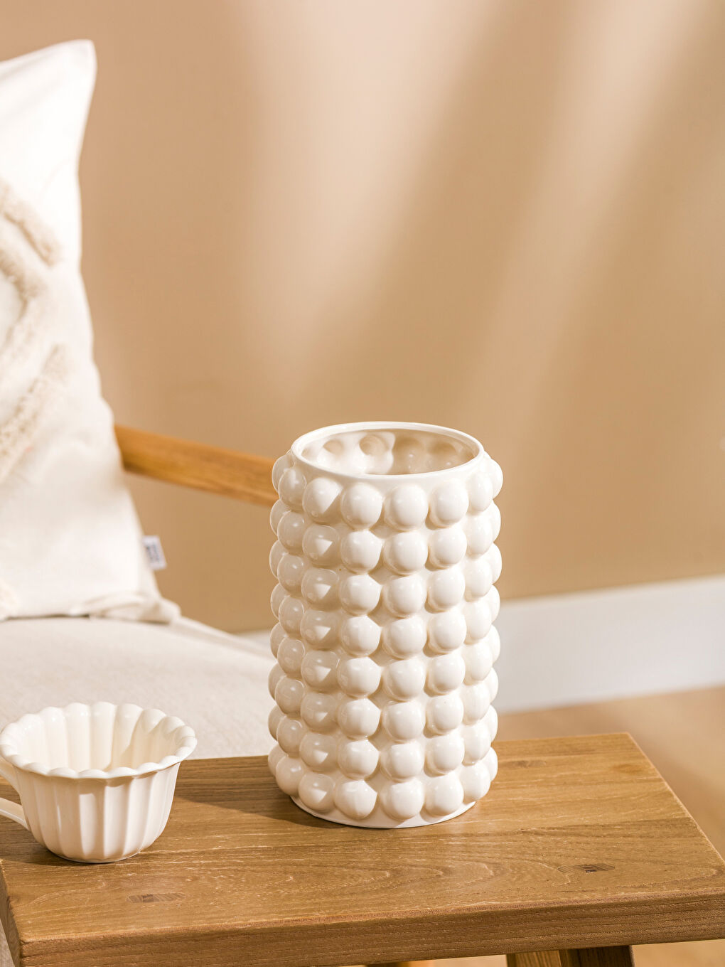 Bonbon Desenli Seramik Vazo 21 cm-1