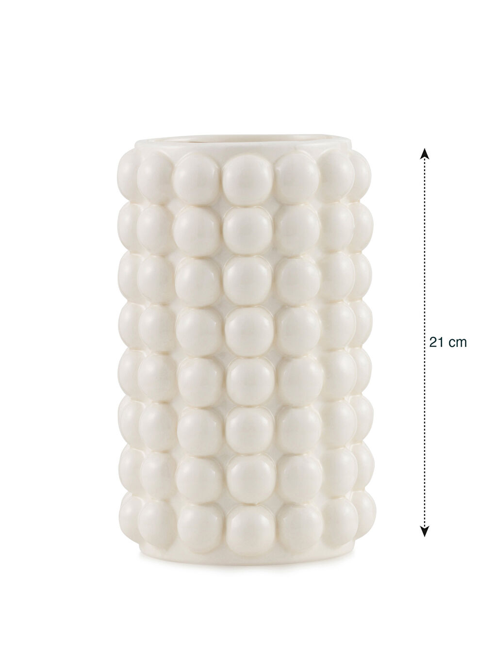 Bonbon Desenli Seramik Vazo 21 cm-3