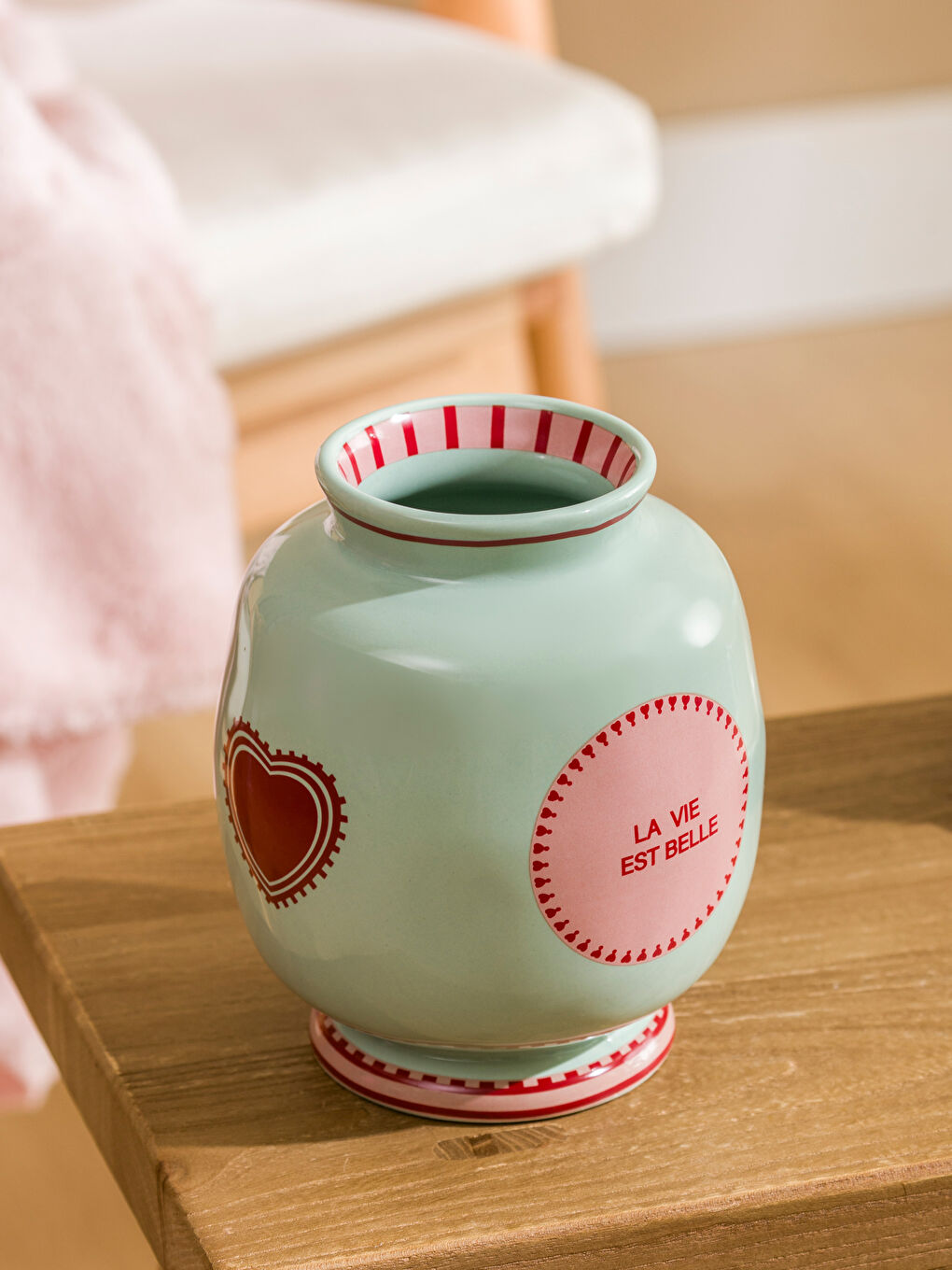 Karışık Baskılı Seramik Saksı 15 cm-2