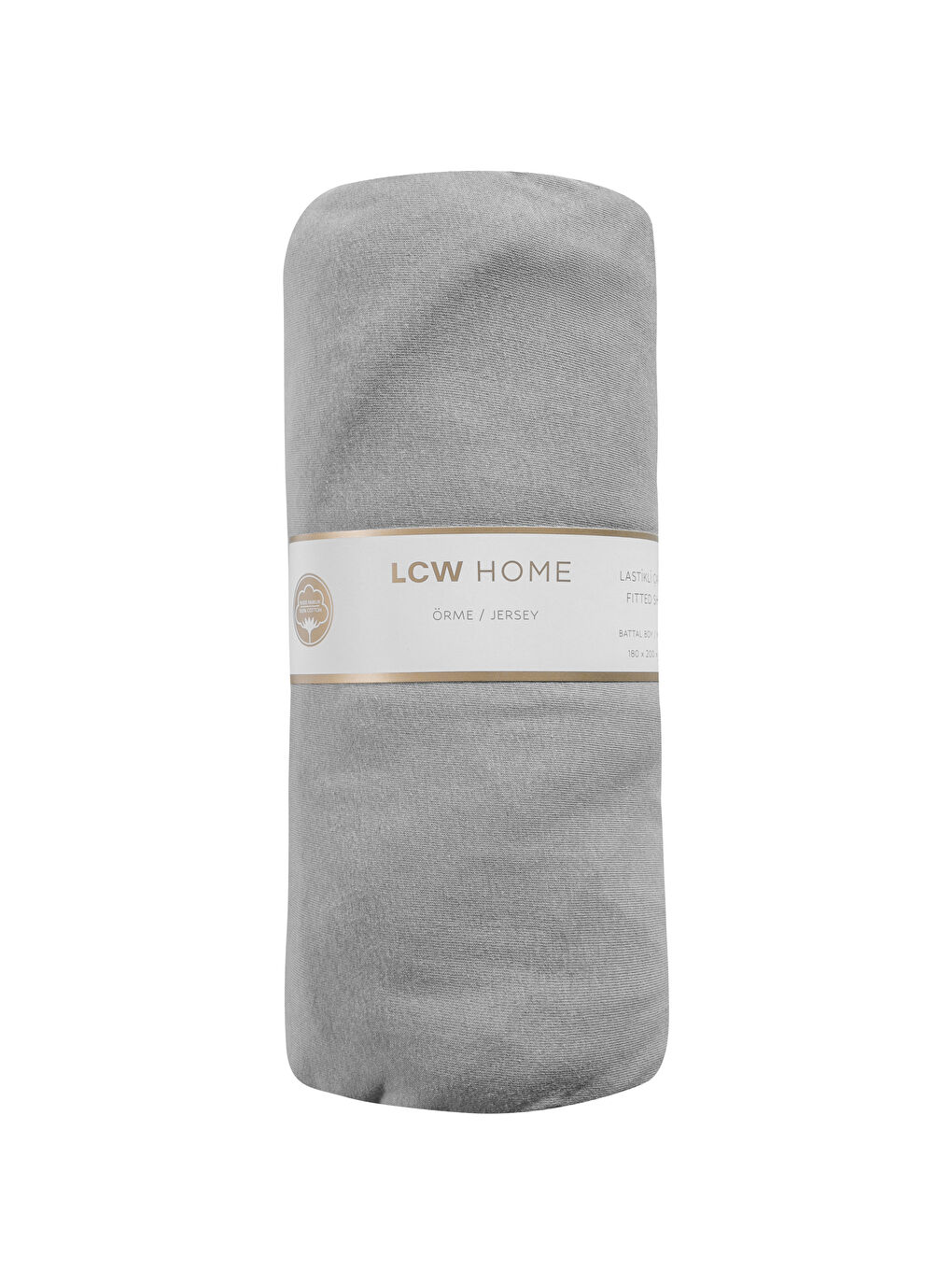 Gri Pamuklu Çift Kişilik Lastikli Çarşaf-4