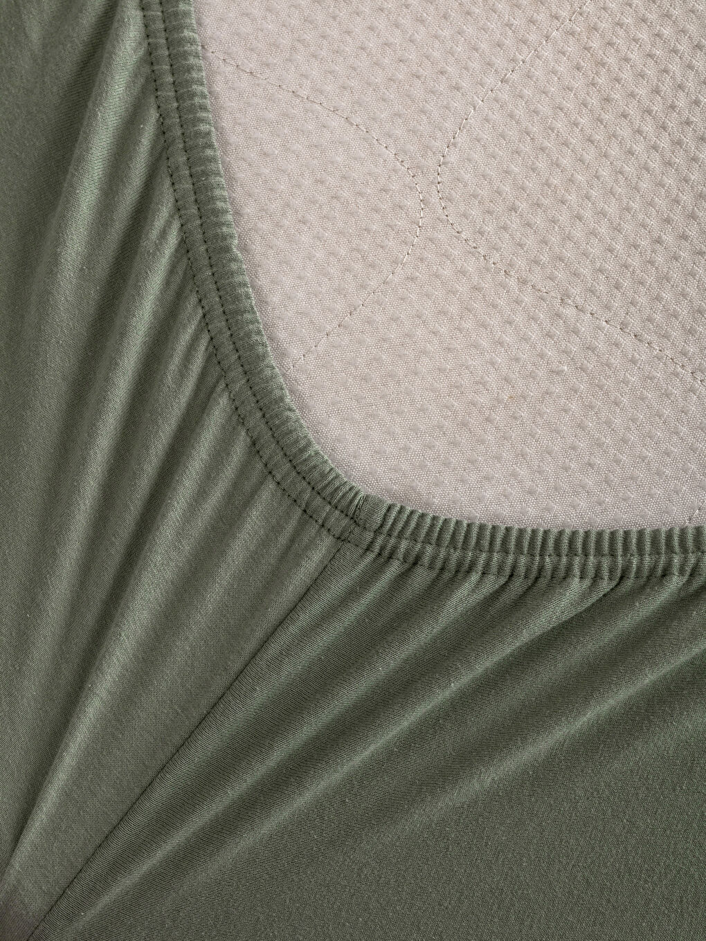 Yeşil Pamuklu Çift Kişilik Lastikli Çarşaf-3