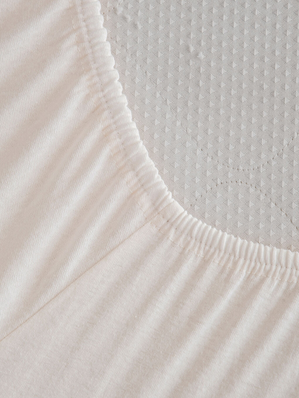 Ekru Tek Kişilik Lastikli Çarşaf-3